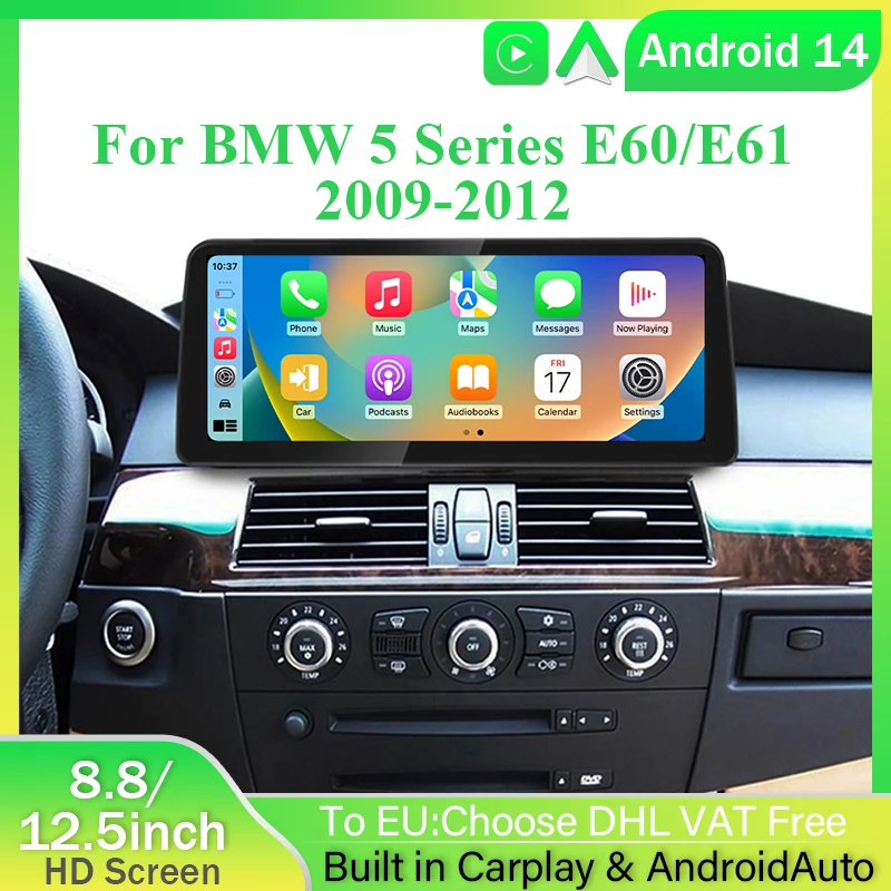 8.8/12.5" Android 14 Car Multimedia Video Player GPS Navigation For BMW 3/5 Series E60 E61 E90 Blue-tooth Wireless Carplay Auto
8.8/12.5" Android 14 Car Multimedia Video Player GPS Navigation For BMW 3/5 Series E60 E61 E90 Blue-tooth Wireless Carplay Auto