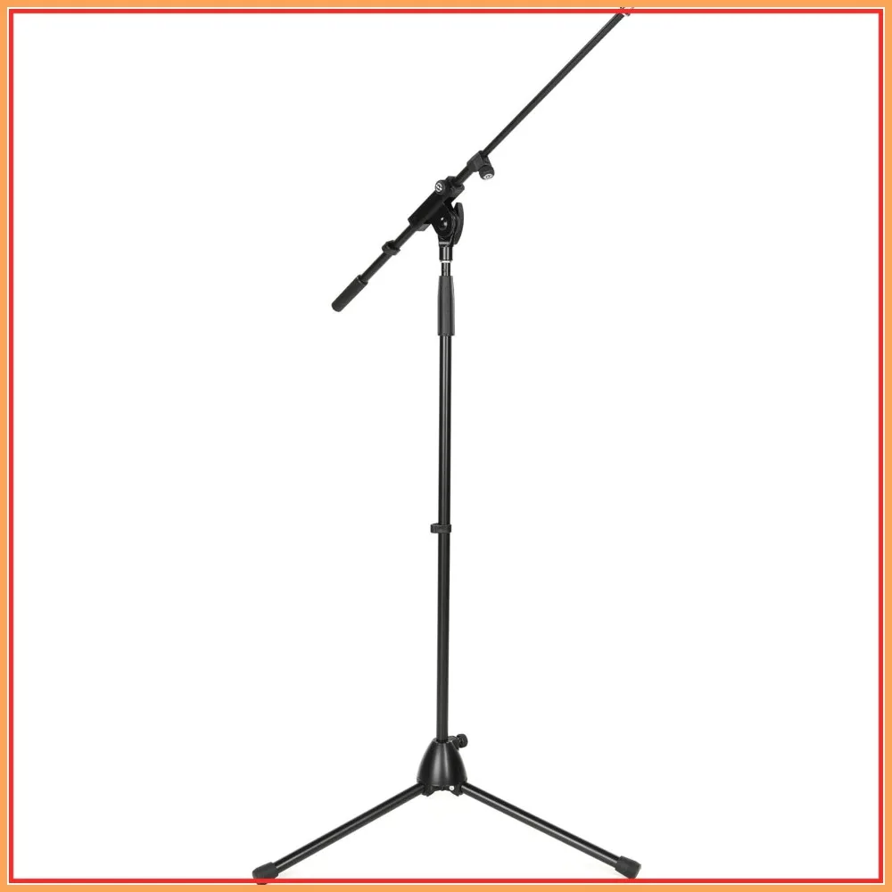 Heavy Duty Tripod Microphone Stand with Adjustable Telescoping 1-Piece Boom Arm, Folding Leg Base - Professional Grade, Black
Heavy Duty Tripod Microphone Stand with Adjustable Telescoping 1-Piece Boom Arm, Folding Leg Base - Professional Grade, Black