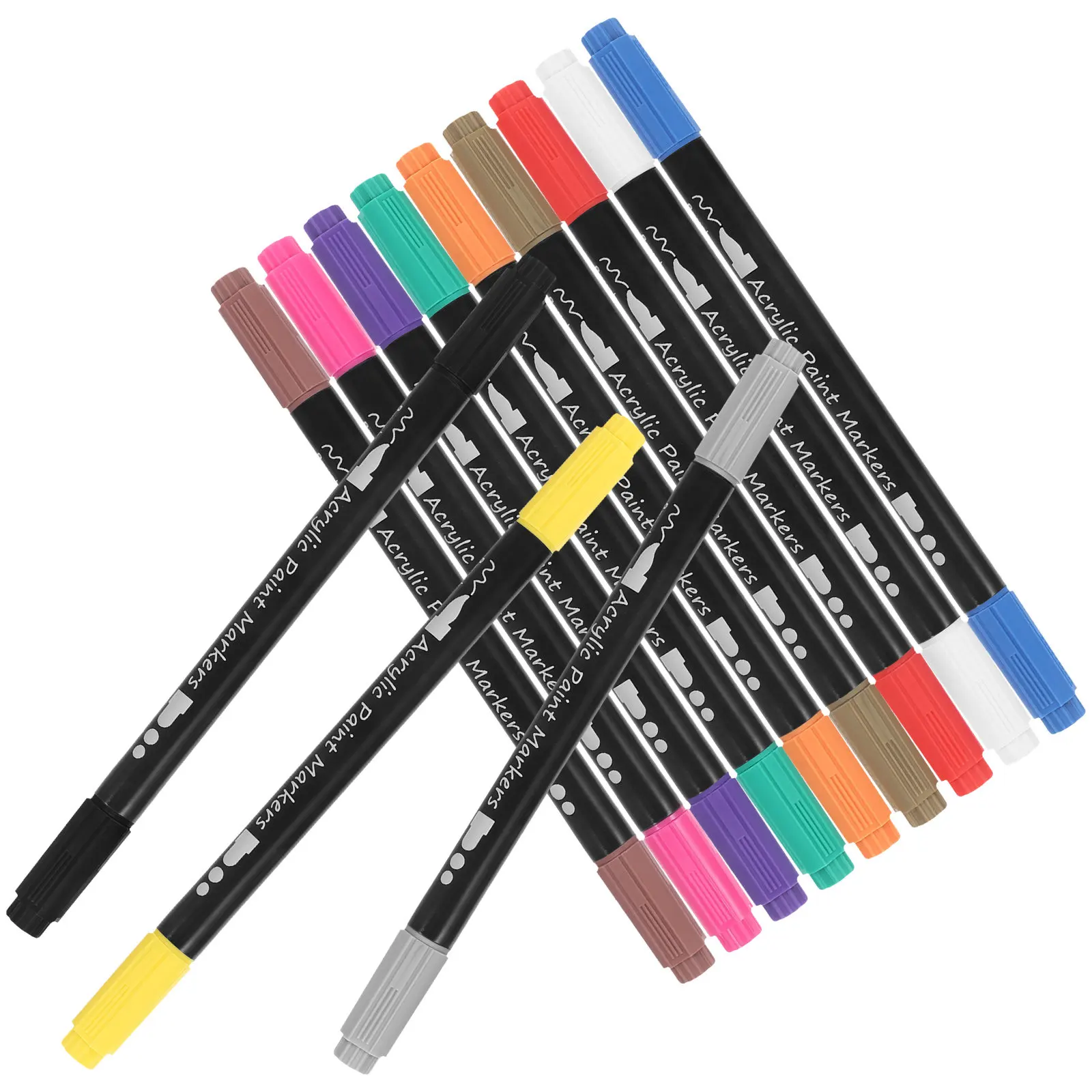 1Set Double Tip Acrylic Paint Markers Ergonomic Design for DIY Drawing Sketching Creative Art Projects Markers Kit for Adults
1Set Double Tip Acrylic Paint Markers Ergonomic Design for DIY Drawing Sketching Creative Art Projects Markers Kit for Adults