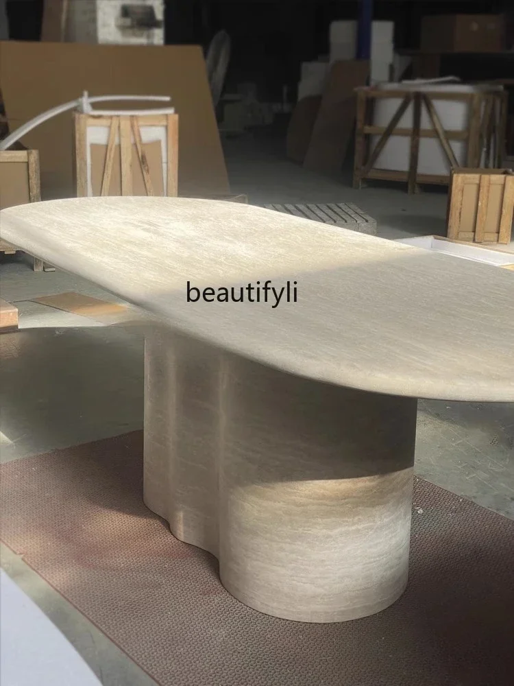 Натуральный бежевый травертин, обеденный стол, овальная вилла, особняк, гостиная, ваби-песочный ветер, мраморный стол для переговоров
Натуральный бежевый травертин, обеденный стол, овальная вилла, особняк, гостиная, ваби-песочный ветер, мраморный стол для переговоров