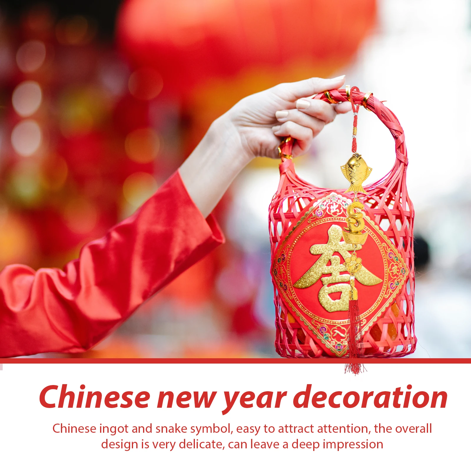 10pcs Spring Festival Decor Hanging Ornaments Chinese New Year Pendant Tassel Pendant Car Door Tree Decorations Snake Year
10pcs Spring Festival Decor Hanging Ornaments Chinese New Year Pendant Tassel Pendant Car Door Tree Decorations Snake Year