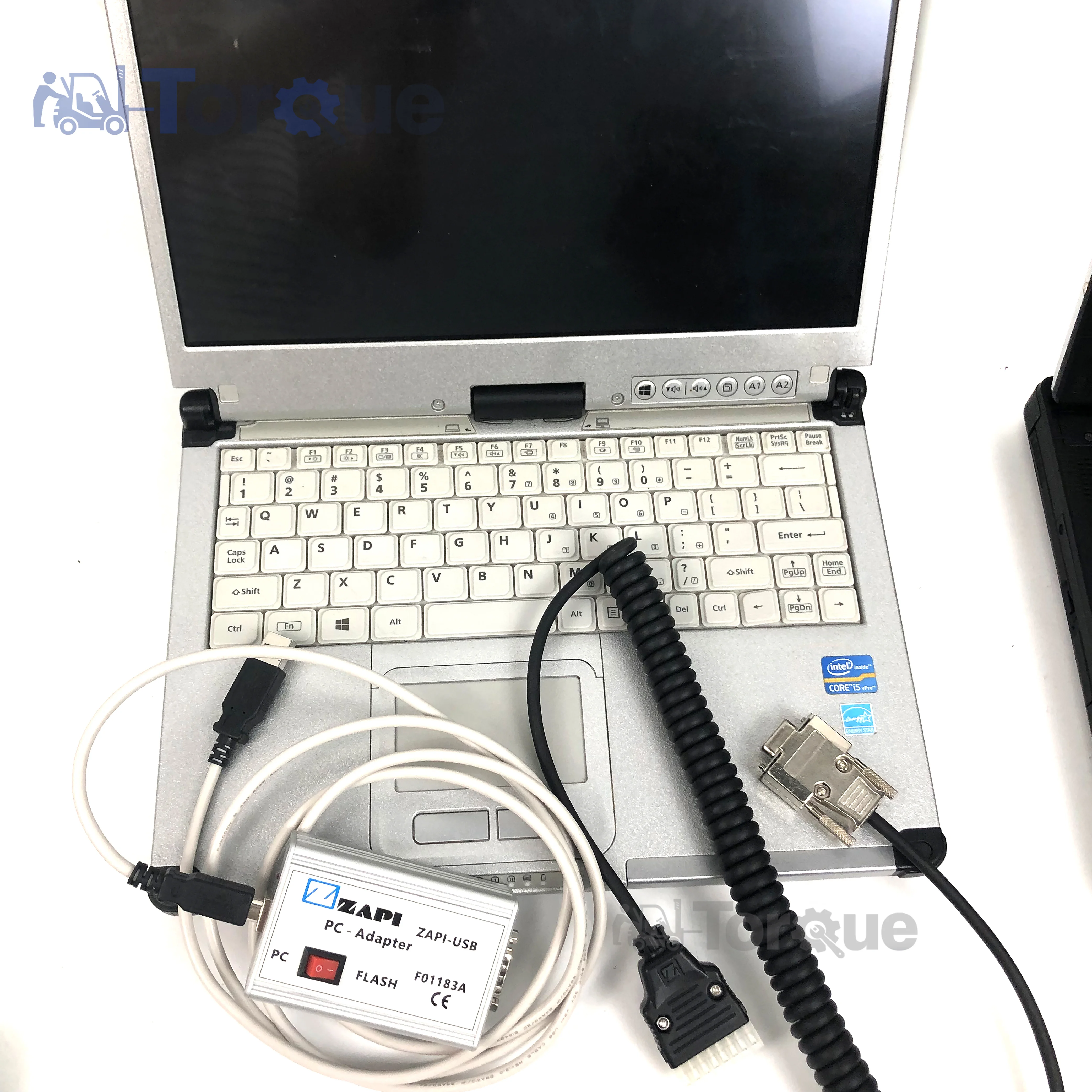 C2 laptop for ZAPI 9-pin console interface forklift truck diagnostic tool ZAPI CAN-BUS electric controller F01183A data cable
C2 laptop for ZAPI 9-pin console interface forklift truck diagnostic tool ZAPI CAN-BUS electric controller F01183A data cable