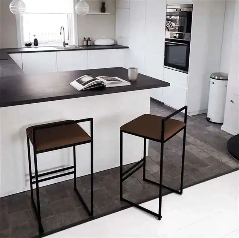 Nordic Wrought Iron Simple Modern High Stool Home Furniture Personality Bar Chair Designer Chairs for Kitchen Nordic Bar Stool
Nordic Wrought Iron Simple Modern High Stool Home Furniture Personality Bar Chair Designer Chairs for Kitchen Nordic Bar Stool