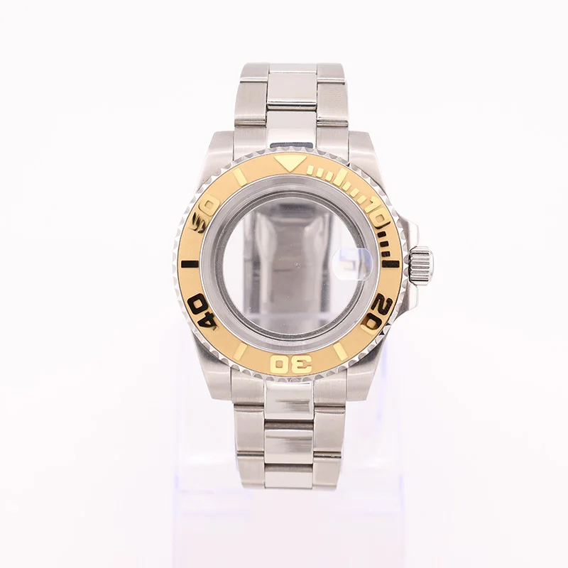 40mm Yellow Watch Cases and Oyster Bracelet Brushed Bracelet Men Wrist Mechanical NH35/NH36/NH34 for Seiko Replacement Parts
40mm Yellow Watch Cases and Oyster Bracelet Brushed Bracelet Men Wrist Mechanical NH35/NH36/NH34 for Seiko Replacement Parts