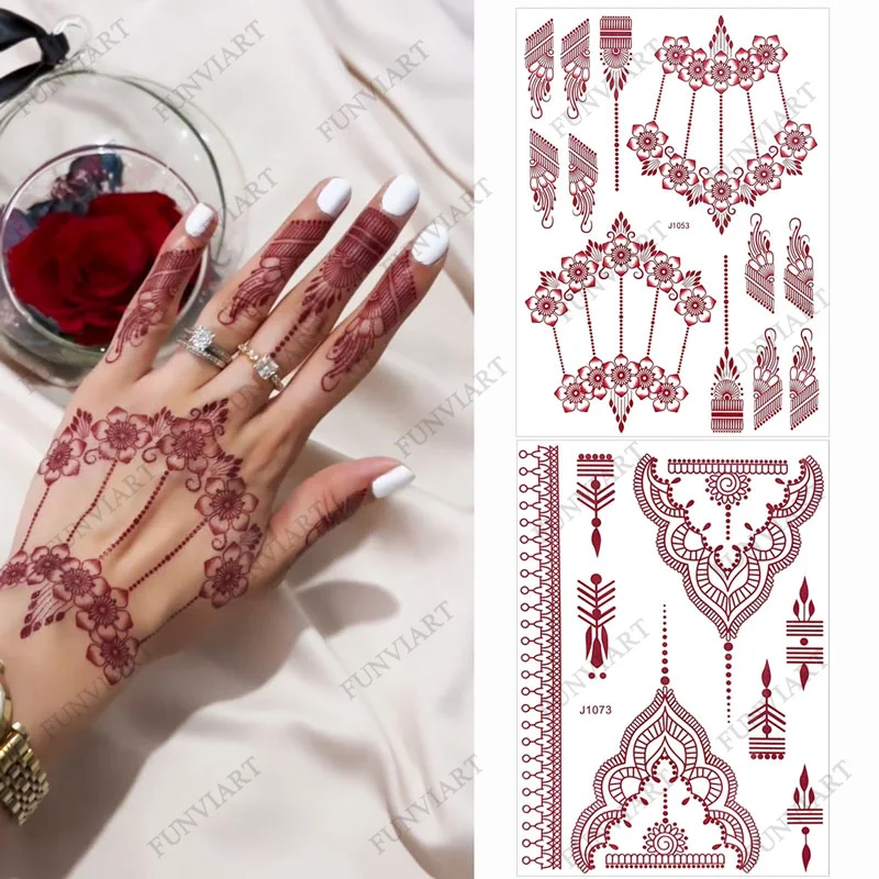 Временные татуировки для женщин, имитация татуировки, водонепроницаемые татуировки хной, наклейки для рук, боди-арт, свадебные татуировки Хэна
Временные татуировки для женщин, имитация татуировки, водонепроницаемые татуировки хной, наклейки для рук, боди-арт, свадебные татуировки Хэна