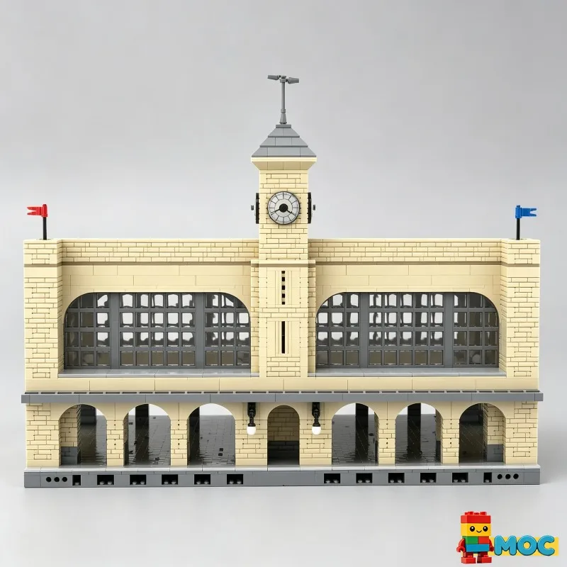 5523PCS Vintage Clock Tower Cross Train Station Main Building Modular Blocks DIY Model Educational Toy For Birthday Display Gift
5523PCS Vintage Clock Tower Cross Train Station Main Building Modular Blocks DIY Model Educational Toy For Birthday Display Gift