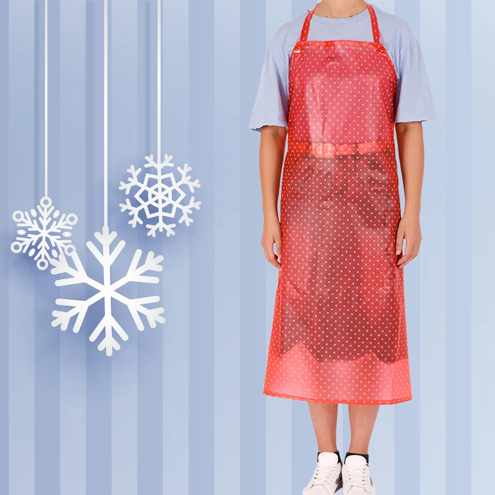 1pc Oil-proof Apron Sleeveless Waterproof Save-all Transparent PVC Apron Cooking Supply Red
1pc Oil-proof Apron Sleeveless Waterproof Save-all Transparent PVC Apron Cooking Supply Red