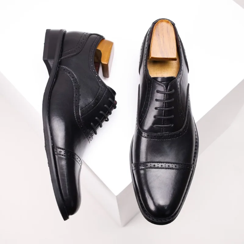 Elegant Mens Black Brogues Formal Shoes Luxury Quality Comfortable Handmade 2026 Autumn British Style Outdoor Leather Shoes Man
Elegant Mens Black Brogues Formal Shoes Luxury Quality Comfortable Handmade 2026 Autumn British Style Outdoor Leather Shoes Man