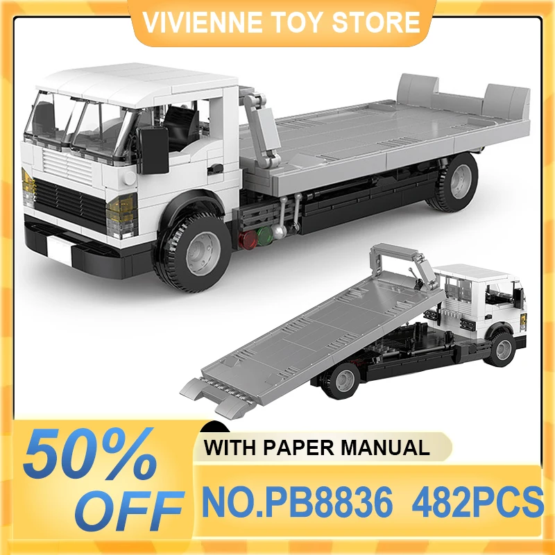 PB8836 Flatbed Trailer Truck Building Blocks, Realistic DIY Vehicle Model, Educational Brick Toy, Perfect Birthday Gift for kids
PB8836 Flatbed Trailer Truck Building Blocks, Realistic DIY Vehicle Model, Educational Brick Toy, Perfect Birthday Gift for kids