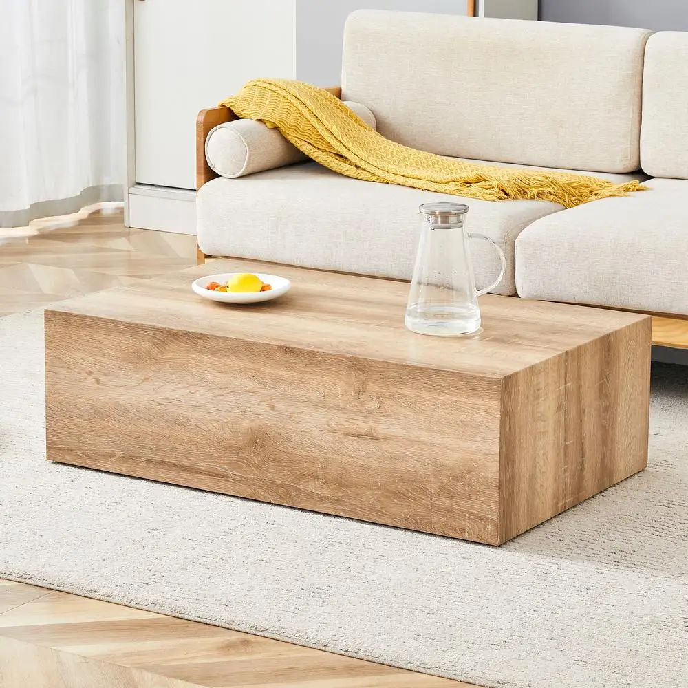 Modern MDF Coffee Table Light Wood Grain Texture Stylish Design 39.3x23.6x12 Inch Living Room Accent Table Ready-to-Use
Modern MDF Coffee Table Light Wood Grain Texture Stylish Design 39.3x23.6x12 Inch Living Room Accent Table Ready-to-Use