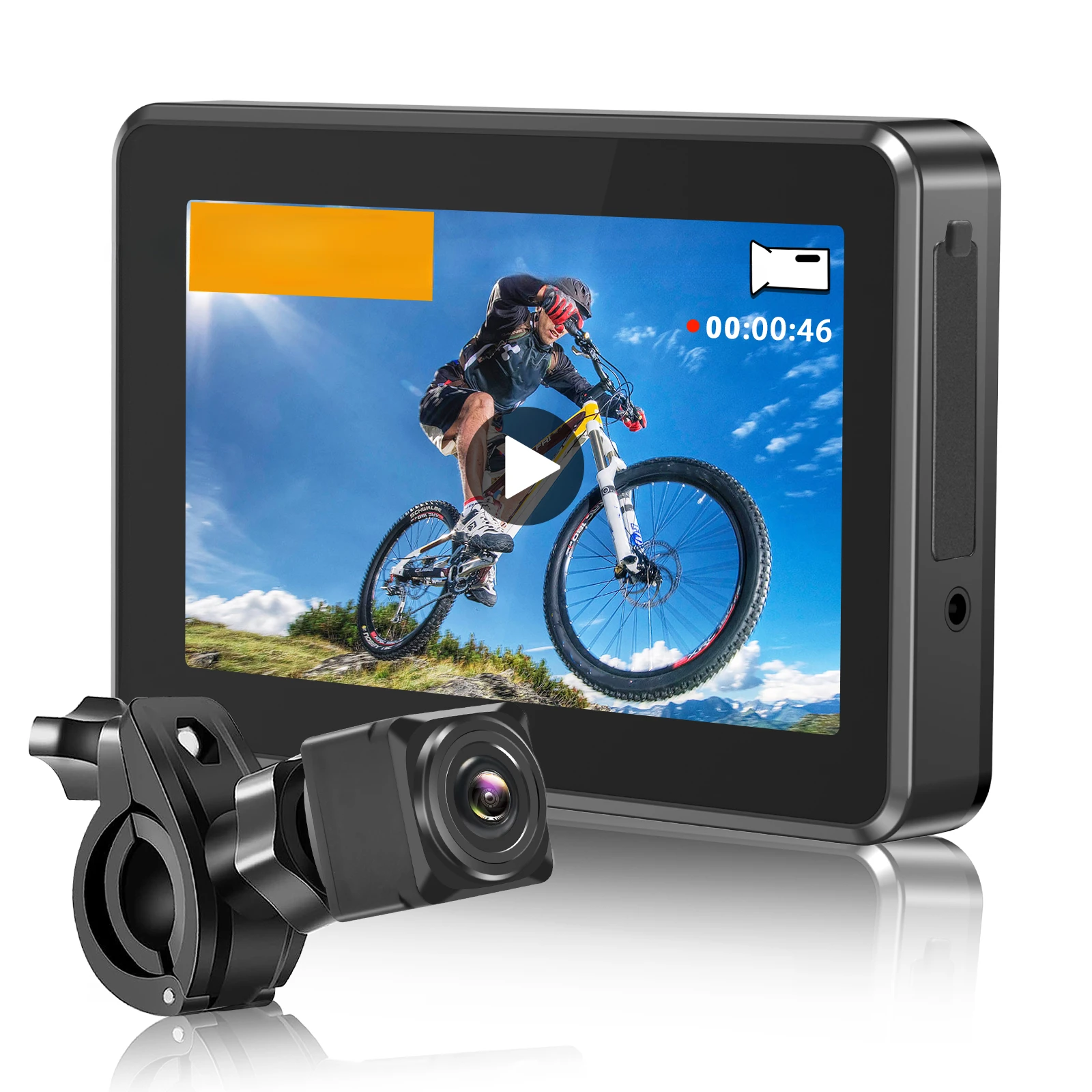 4.3 Inch Rear View Bicycle Bike Monitor Camera System with DVR Sport Camera for Bicycle Bike Safety
4.3 Inch Rear View Bicycle Bike Monitor Camera System with DVR Sport Camera for Bicycle Bike Safety