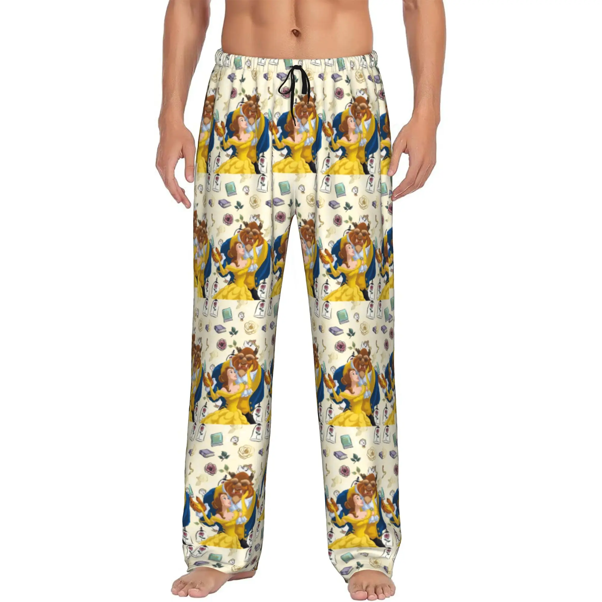 Custom Men Beauty And The Beast Pajama Pants Print Sleep Sleepwear Bottoms with Pockets
Custom Men Beauty And The Beast Pajama Pants Print Sleep Sleepwear Bottoms with Pockets