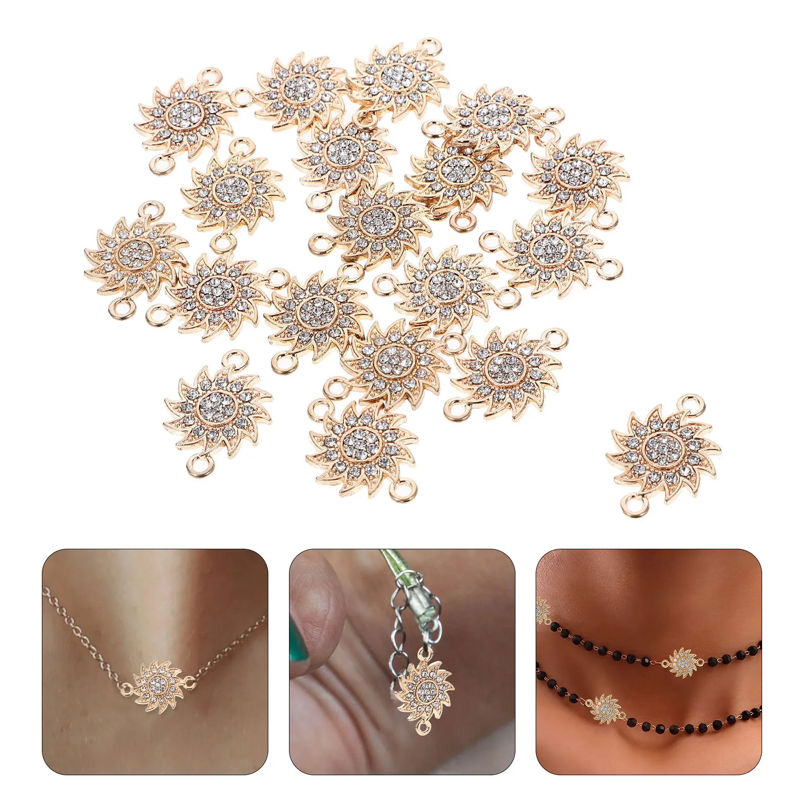 20 шт., подвески в виде подсолнуха, изготовление ювелирных изделий для Diy, ожерелье, браслет, серьги, подвесной орнамент, кулон в форме цветка, ювелирные изделия своими руками
20 шт., подвески в виде подсолнуха, изготовление ювелирных изделий для Diy, ожерелье, браслет, серьги, подвесной орнамент, кулон в форме цветка, ювелирные изделия своими руками