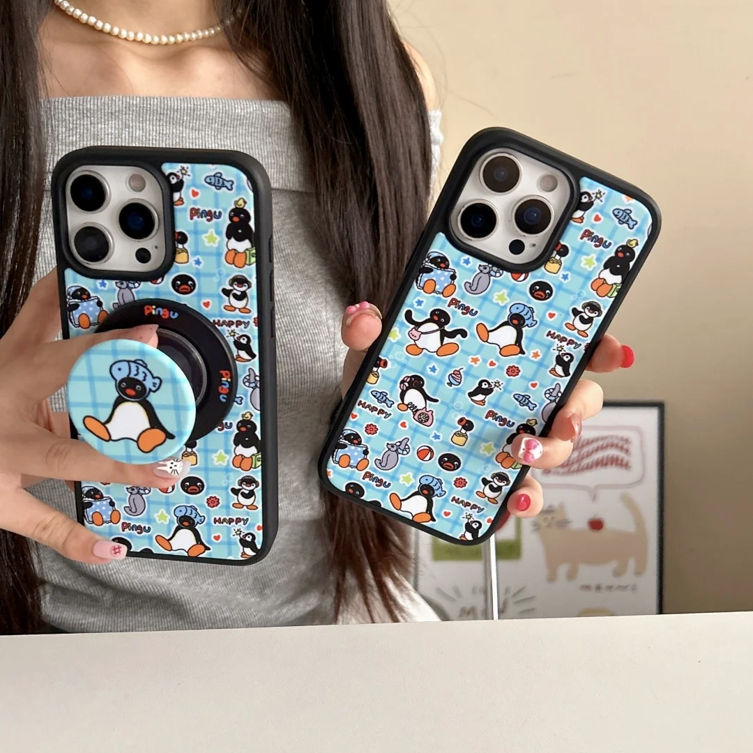 Lovely Full Screen Penguin Pattern Phone Case For iPhone 12 13 14 15 16 Pro Max Plus With Magnetic Penguin Grip Tok Stand
Lovely Full Screen Penguin Pattern Phone Case For iPhone 12 13 14 15 16 Pro Max Plus With Magnetic Penguin Grip Tok Stand
