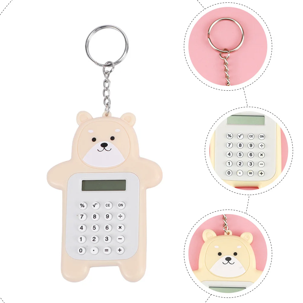 Mini Hanging Calculator Cartoon Bear Keychain Portable Small Calculator Student Lovely Decorative Pendant Calculators
Mini Hanging Calculator Cartoon Bear Keychain Portable Small Calculator Student Lovely Decorative Pendant Calculators