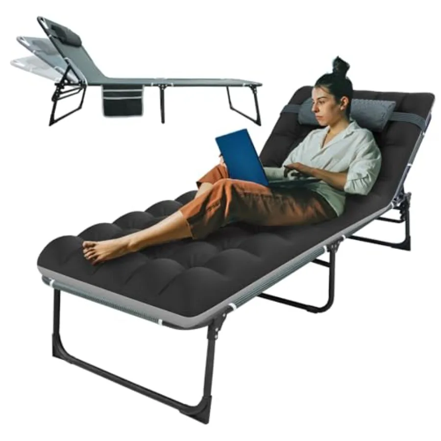 Camping Sleeping Cot5-Position Folding Cot Lounge Chair with Mattress Folding Sleeping Cot Camping Cots for Adults Heavy Duty L
Camping Sleeping Cot5-Position Folding Cot Lounge Chair with Mattress Folding Sleeping Cot Camping Cots for Adults Heavy Duty L