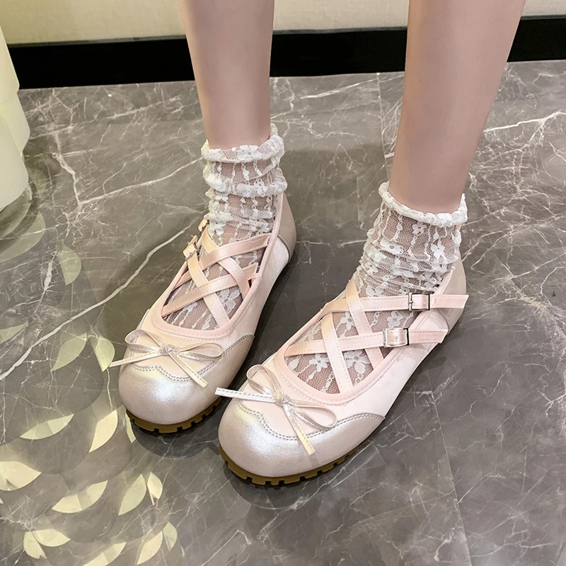 Fashion Ballet Shoes Women's 2024 Spring New Niche Personality Versatile Fashion Single Shoes Puff Lace-up Dance Flat Shoes
Fashion Ballet Shoes Women's 2024 Spring New Niche Personality Versatile Fashion Single Shoes Puff Lace-up Dance Flat Shoes