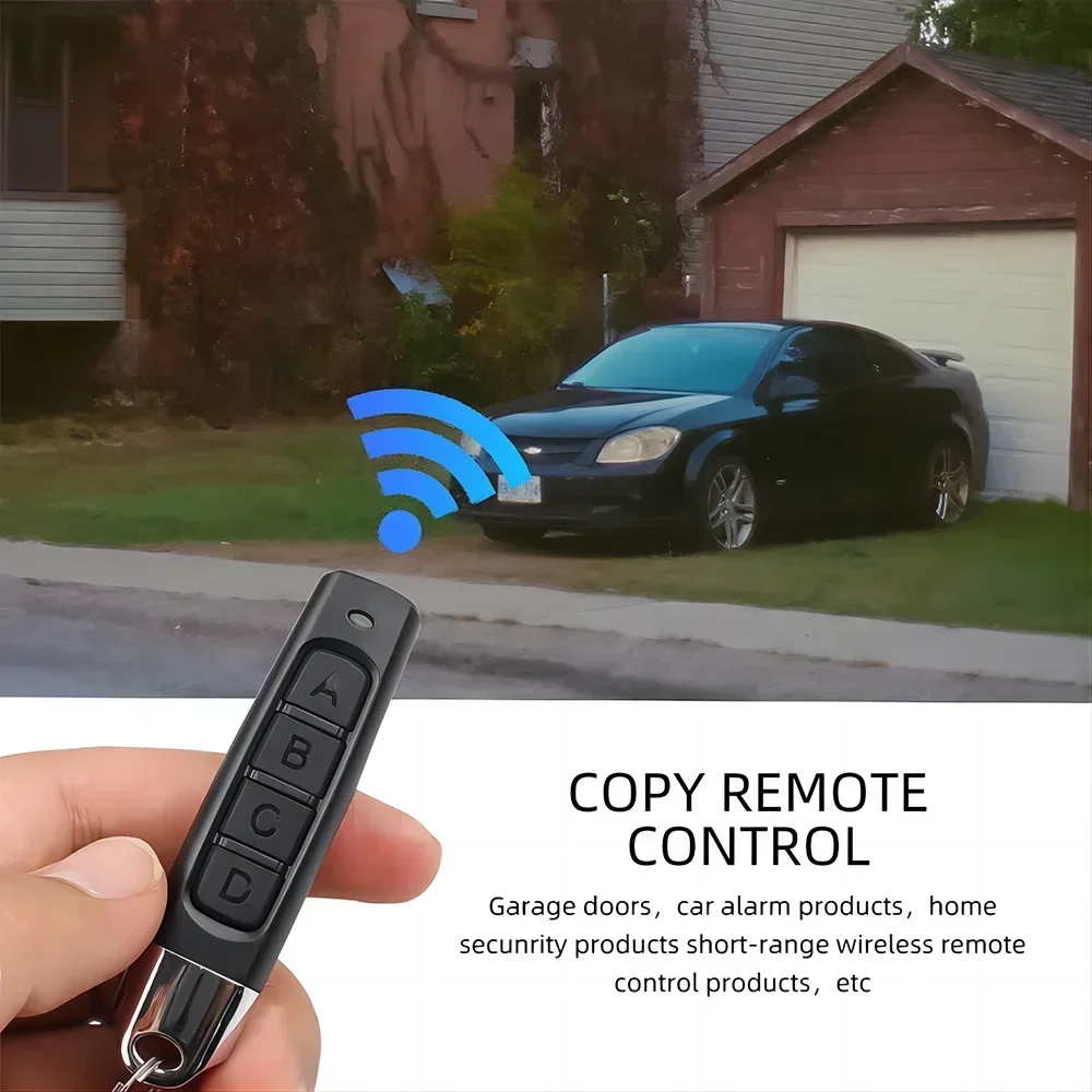 433MHz Door Remote Control Universal 4 Keys Copy Garage Remote Control Cloning Electric Gate Remote Controller Duplicator Key
433MHz Door Remote Control Universal 4 Keys Copy Garage Remote Control Cloning Electric Gate Remote Controller Duplicator Key