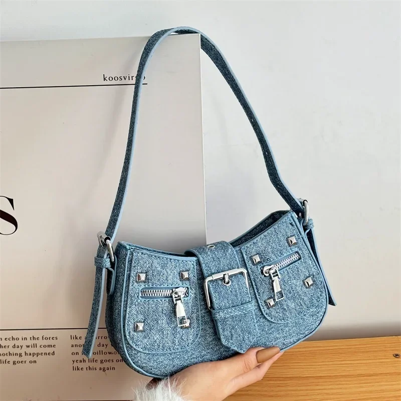 025 Fashion Hobos Bag Half Moon Design Handbags Brand Women Moto Style Denim Pu Shoulder Bag Lady Small Semicircle Crossbody Bag
025 Fashion Hobos Bag Half Moon Design Handbags Brand Women Moto Style Denim Pu Shoulder Bag Lady Small Semicircle Crossbody Bag