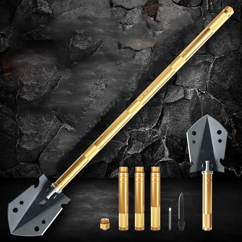 Folding Shovel Multifunctional Outdoor Camping Shovel Aluminum Alloy Sapper Shovels Portable Gardening Farmland Hand Shovels
Folding Shovel Multifunctional Outdoor Camping Shovel Aluminum Alloy Sapper Shovels Portable Gardening Farmland Hand Shovels
