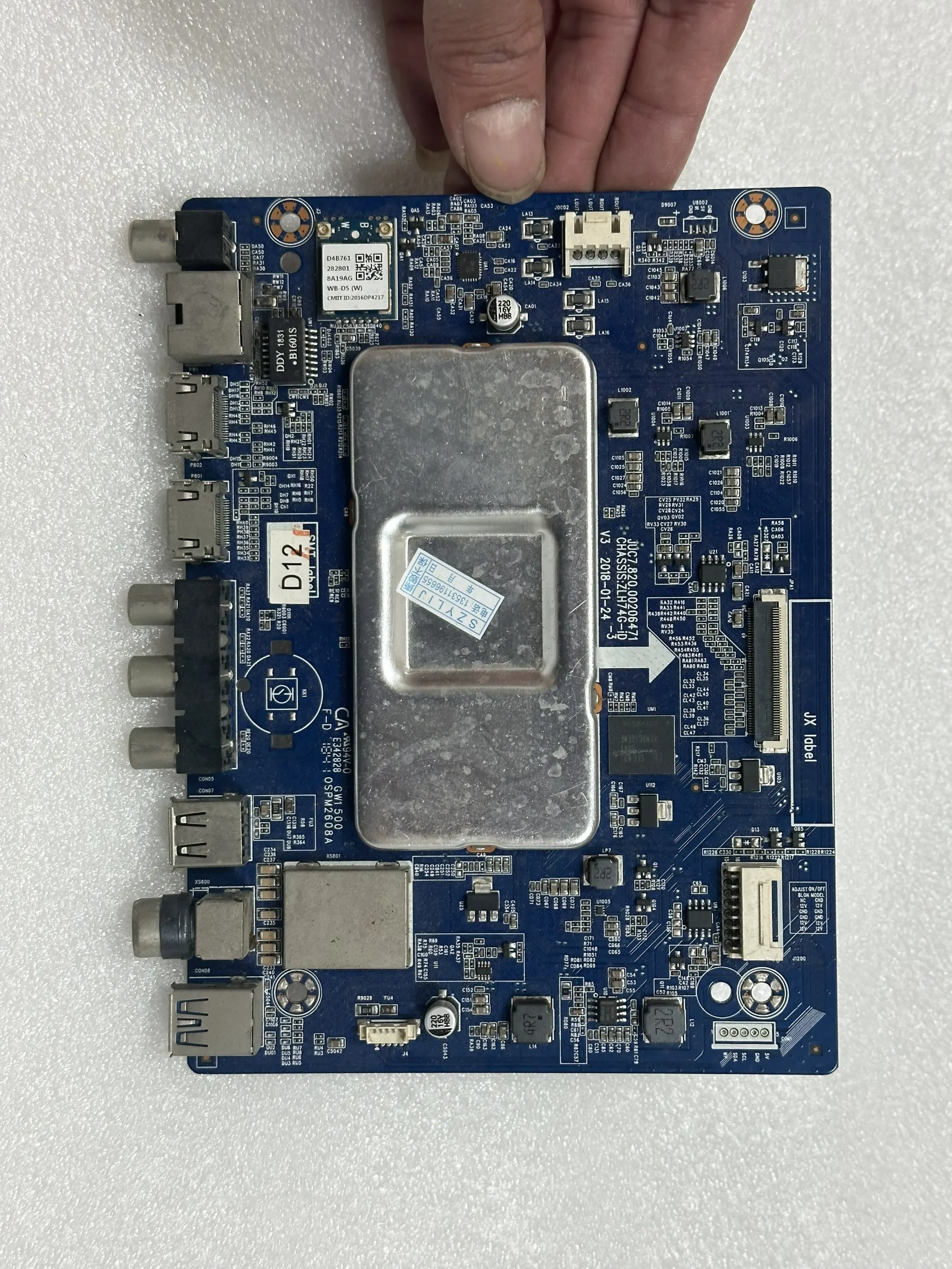 Original 55A5U motherboard JUC7.820.00206471 screen C550U17-E3-H
Original 55A5U motherboard JUC7.820.00206471 screen C550U17-E3-H