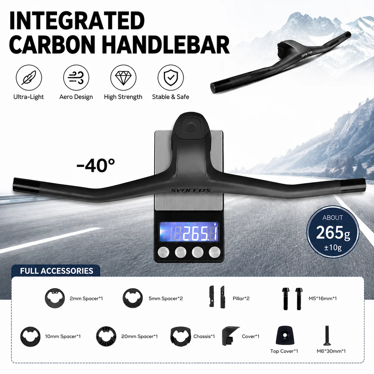 SYNCROS FRASER IC SL WC Full Carbon Integrated Handlebar for Spark MTB -40° Rise 70mm 80mm 90mm 100mm Stem 740mm 760mm Length
SYNCROS FRASER IC SL WC Full Carbon Integrated Handlebar for Spark MTB -40° Rise 70mm 80mm 90mm 100mm Stem 740mm 760mm Length