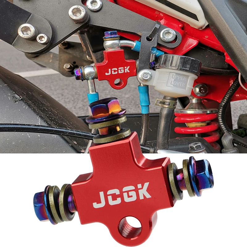 Motorcycle Tee Fuel Line Holder Universal Brake Hose Connector Adapter Front Dual Disc Brake Adapter Code Modification Parts
Motorcycle Tee Fuel Line Holder Universal Brake Hose Connector Adapter Front Dual Disc Brake Adapter Code Modification Parts