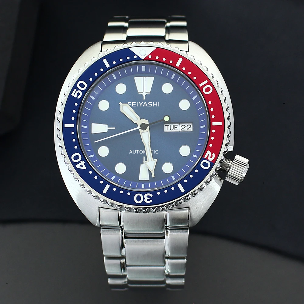 FEIYASHI Men's Diver Mechanica Watch 100M Waterproof Sapphire Crystal Glass Green Luminous Dial NH36 Automatic Movement Watches
FEIYASHI Men's Diver Mechanica Watch 100M Waterproof Sapphire Crystal Glass Green Luminous Dial NH36 Automatic Movement Watches