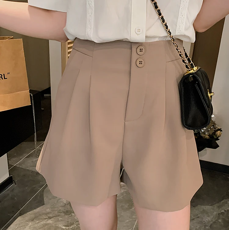 High Waist Pleated Design Breathable Summer Suit orts Women's Faion Sli Versatile ort Pants Commute Suitable
High Waist Pleated Design Breathable Summer Suit orts Women's Faion Sli Versatile ort Pants Commute Suitable