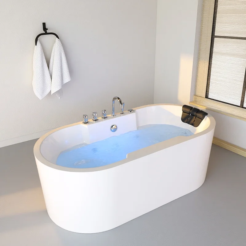 Modern Customizable Acrylic Freestanding Bathtub with Massage Function Indoor Use and Included Faucet Classic Design
Modern Customizable Acrylic Freestanding Bathtub with Massage Function Indoor Use and Included Faucet Classic Design