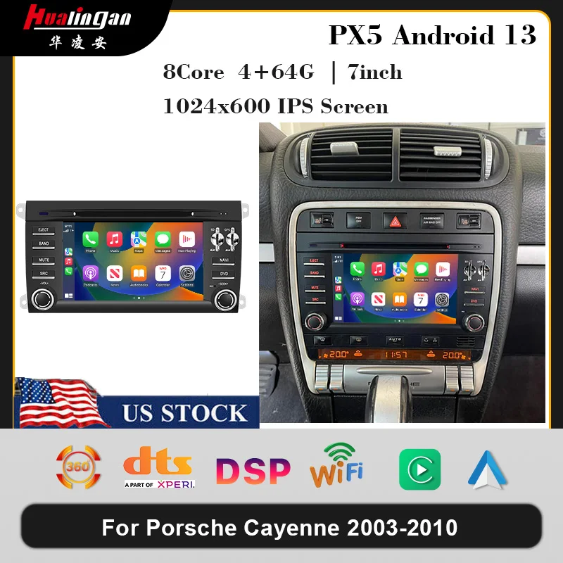 Multimedia screen upgrade for Porsche Cayenne 2003-2010 7inch touch screen Android car radio stereo Apple CarPlay Android Auto
Multimedia screen upgrade for Porsche Cayenne 2003-2010 7inch touch screen Android car radio stereo Apple CarPlay Android Auto