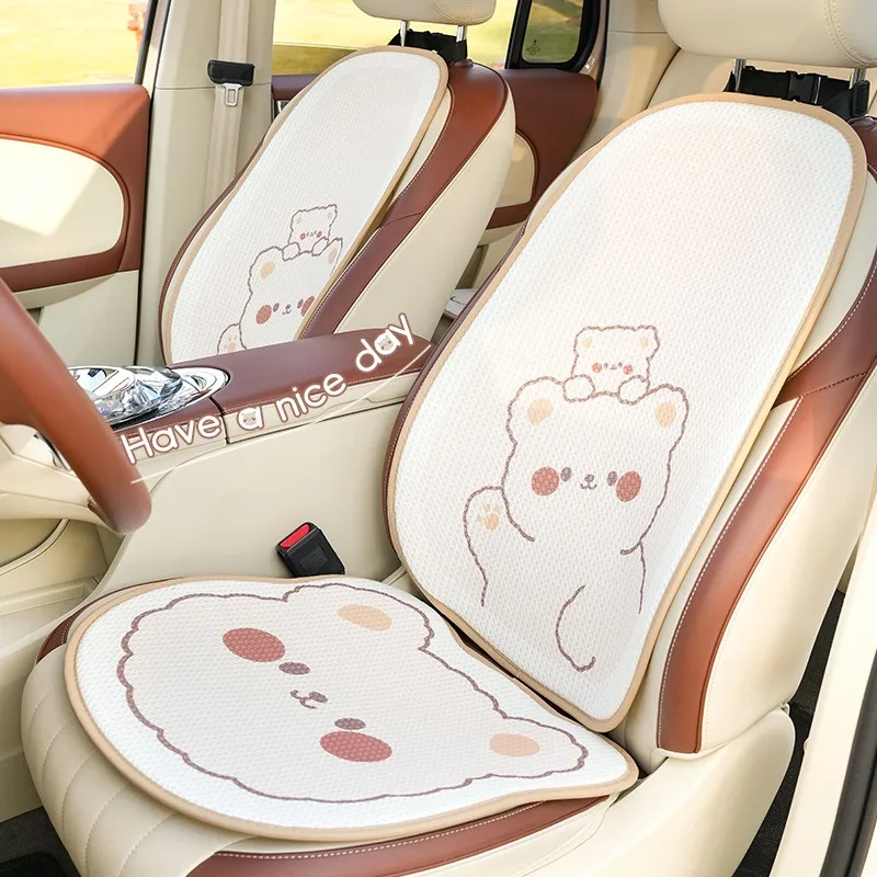 Breathable Ice Silk Cute Car Seat Covers Full Set Cartoon Car Seat Cushion Cute Auto Accessories Universal Car Seat Protectors
Breathable Ice Silk Cute Car Seat Covers Full Set Cartoon Car Seat Cushion Cute Auto Accessories Universal Car Seat Protectors