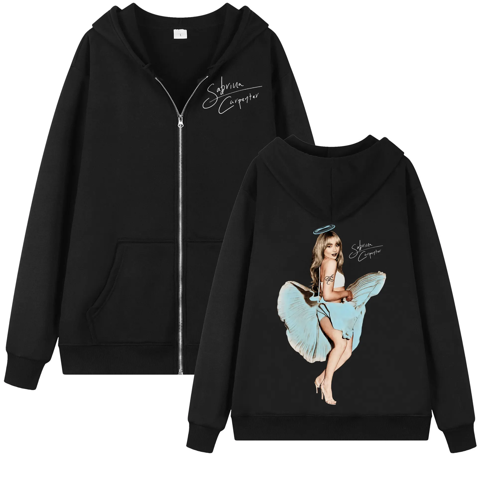 Singer Sabrina Carpenter Graphic Zipper Hoodie Men Women Fashion Vintage Zip Up Pullovers High Quality Fleece Hooded Sweatshirts
Singer Sabrina Carpenter Graphic Zipper Hoodie Men Women Fashion Vintage Zip Up Pullovers High Quality Fleece Hooded Sweatshirts