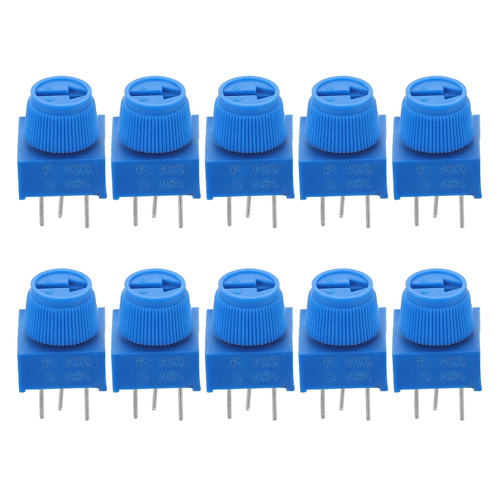 10 pcs Potentiometer Resistors Adjustable Durable Through Hole Trimmer Breadboard Precision Metal Resistive Material Long
10 pcs Potentiometer Resistors Adjustable Durable Through Hole Trimmer Breadboard Precision Metal Resistive Material Long