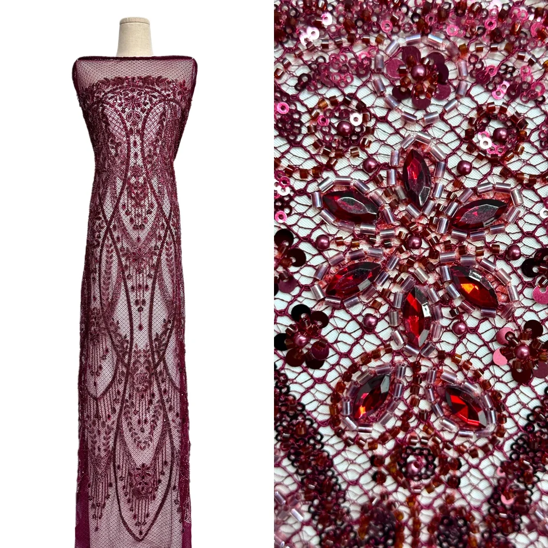 Luxury African Heavy Beaded 3D Lace Fabric 5 Yards Sequins French Tulle High Quality Stones Lace Fabric for Wedding Party Dress
Luxury African Heavy Beaded 3D Lace Fabric 5 Yards Sequins French Tulle High Quality Stones Lace Fabric for Wedding Party Dress