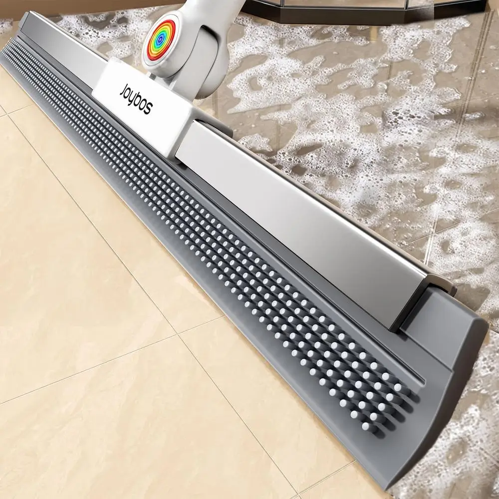 180° Rotating Squeegee Broom with 63 Handle for Concrete, Garage, Epoxy Floors, Pet Hair Removal, Tile Cleaning, Shower Glass, a
180° Rotating Squeegee Broom with 63 Handle for Concrete, Garage, Epoxy Floors, Pet Hair Removal, Tile Cleaning, Shower Glass, a