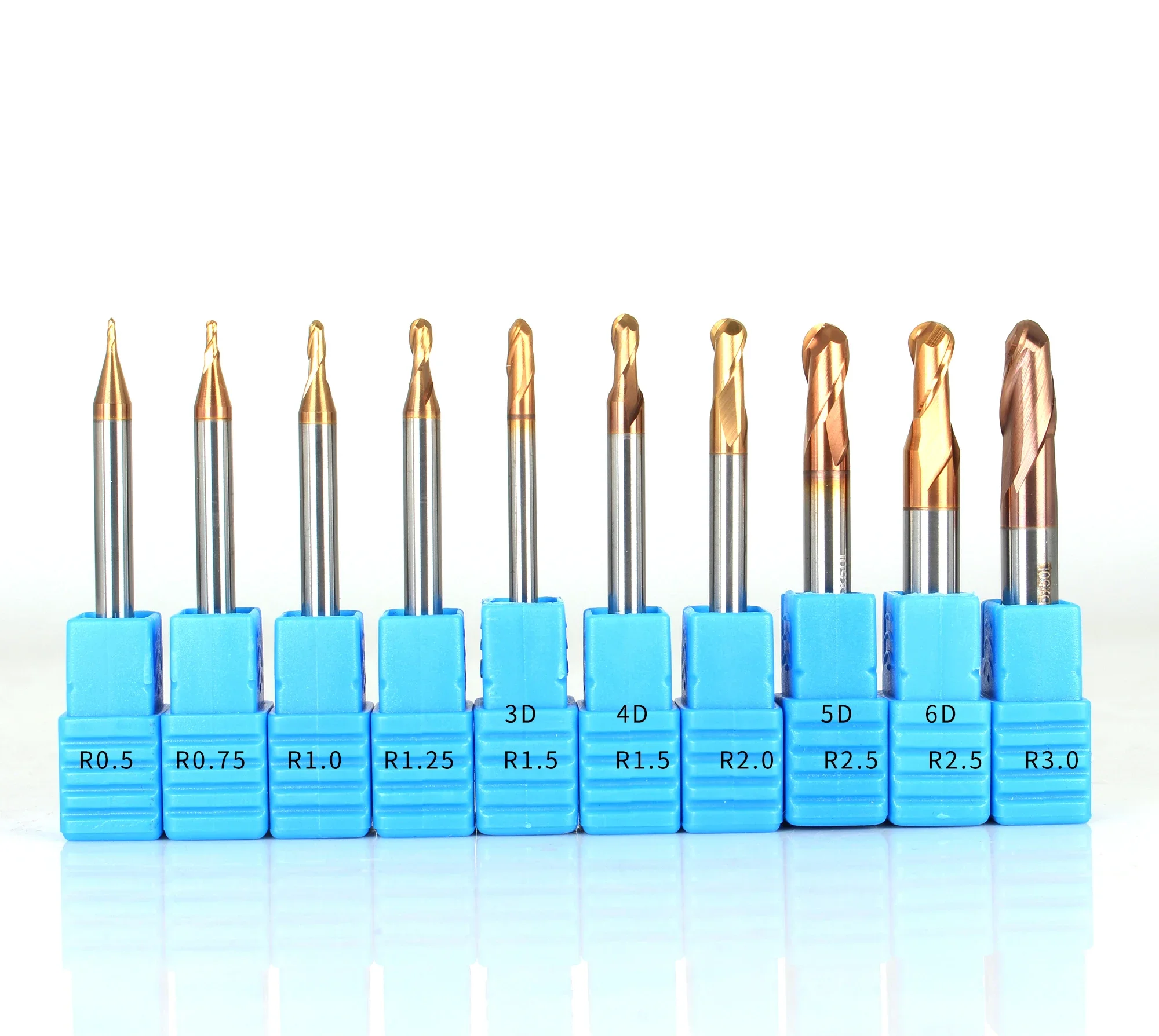 1PC Carbide Ball Nose End Mill HRC60° TiAlN Nano Coating 2 Flute Tungsten Steel Milling Cutter CNC Cutting Tools
1PC Carbide Ball Nose End Mill HRC60° TiAlN Nano Coating 2 Flute Tungsten Steel Milling Cutter CNC Cutting Tools