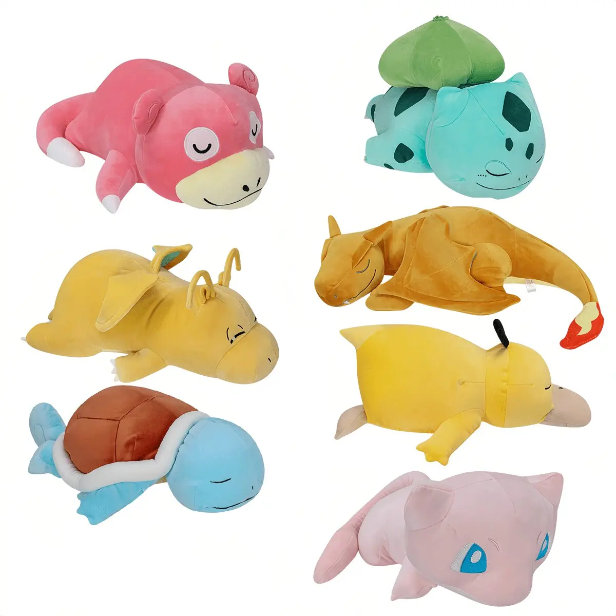 7 Styles Sleeping Pokemon Series Stuffed Doll Charizard Squirtle Bulbasaur Psyduck Dragonite Slowpoke Mew Cartoon Anime Toy Gift
7 Styles Sleeping Pokemon Series Stuffed Doll Charizard Squirtle Bulbasaur Psyduck Dragonite Slowpoke Mew Cartoon Anime Toy Gift