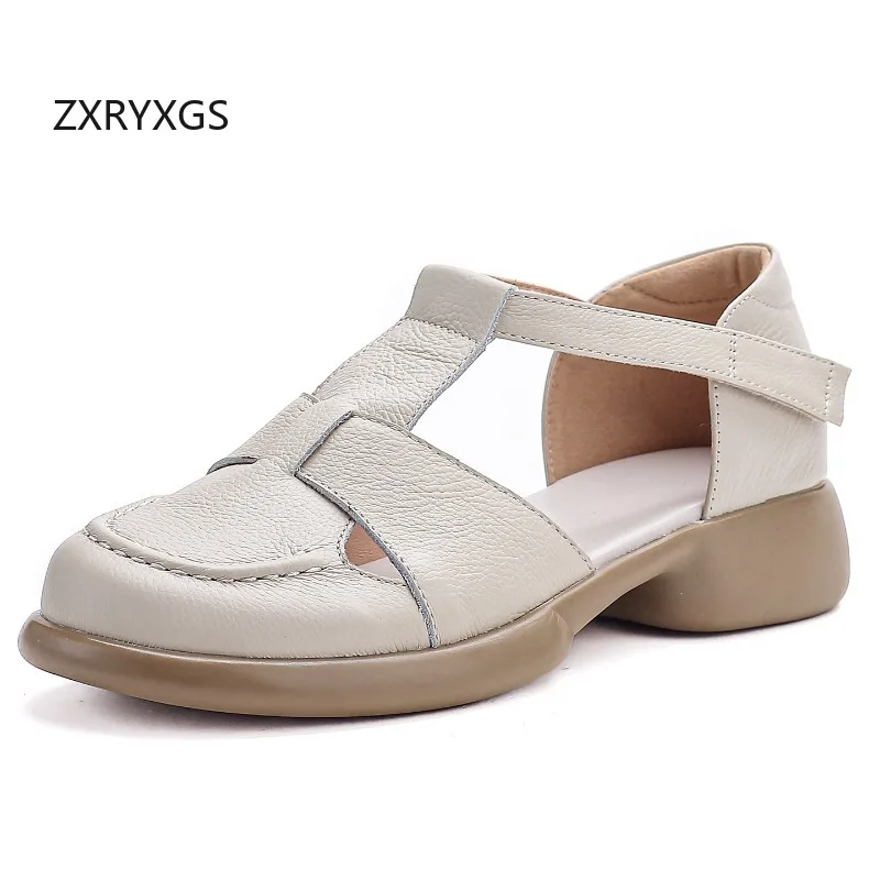 ZXRYXGS Promotion Soft Cowhide Round Toe Mid Heel Sandals 2026 New Fashion Summer Genuine Leather Sandals Women Sandal Shoes
ZXRYXGS Promotion Soft Cowhide Round Toe Mid Heel Sandals 2026 New Fashion Summer Genuine Leather Sandals Women Sandal Shoes