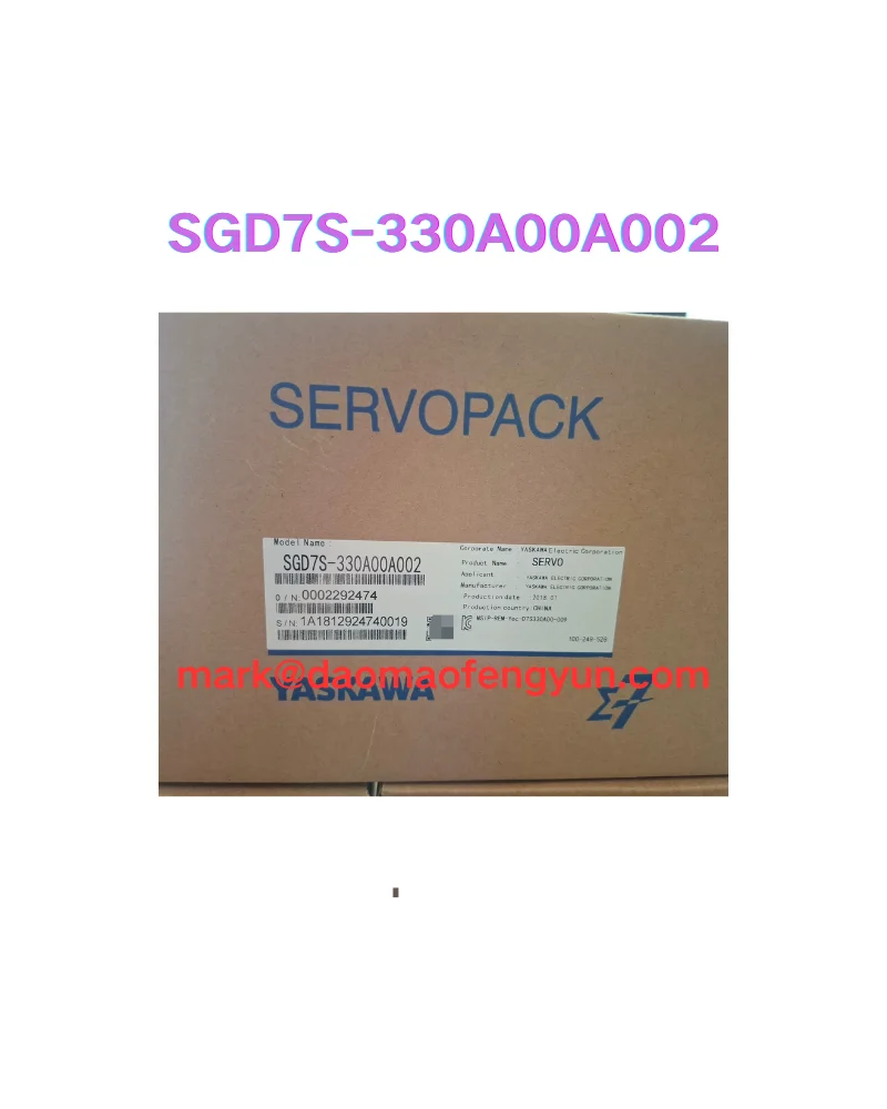 SGD7S-330A00A002 New servo motor, fast delivery, DHL/FEDEX/UPS
SGD7S-330A00A002 New servo motor, fast delivery, DHL/FEDEX/UPS