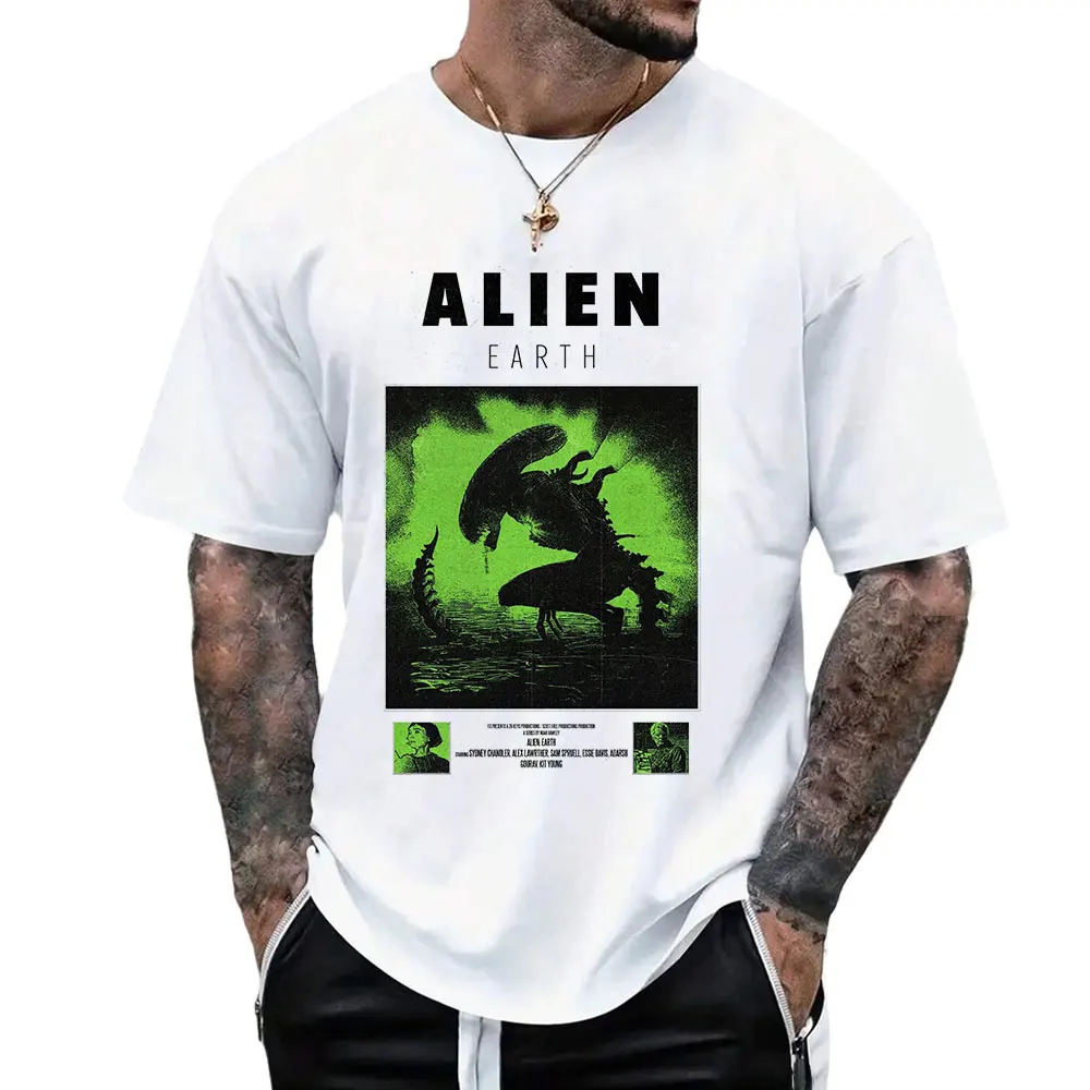 ALIEN EARTH 0126 Retro Sic-fi Gift T-Shirt for man Xenomorph Graphic Clothes All size Tops S-6XL 100% cotton printed Unisex Tee
ALIEN EARTH 0126 Retro Sic-fi Gift T-Shirt for man Xenomorph Graphic Clothes All size Tops S-6XL 100% cotton printed Unisex Tee