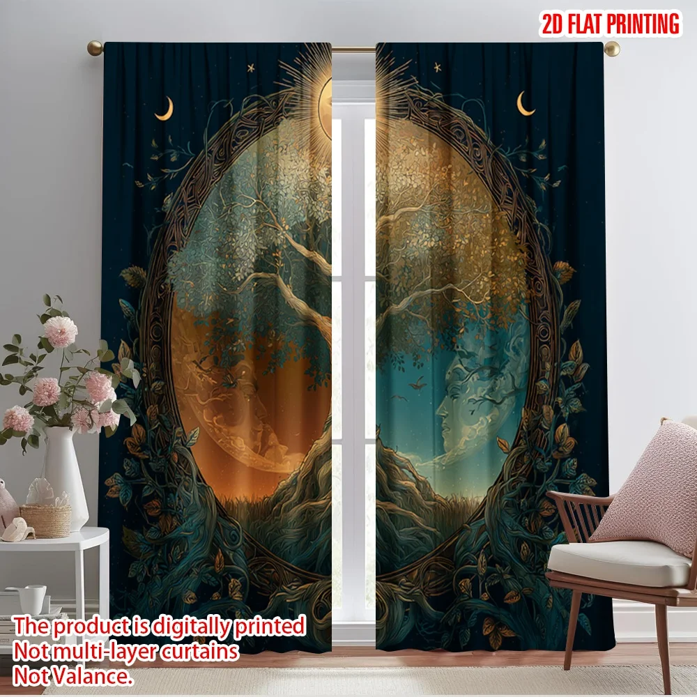 2pcs,2D plane printing Pattern Curtains Ethereal Tree Durable Polyester (without rod) Holiday Perfect for Living Room, Office,
2pcs,2D plane printing Pattern Curtains Ethereal Tree Durable Polyester (without rod) Holiday Perfect for Living Room, Office,