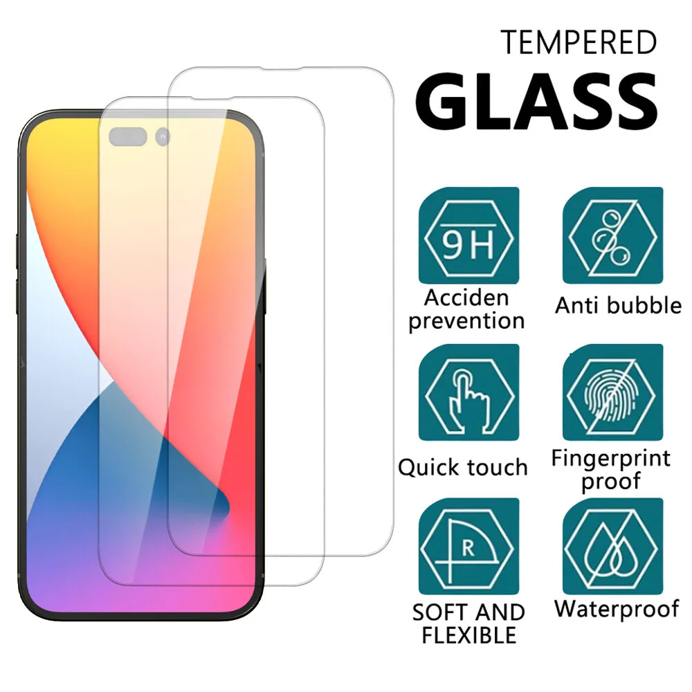 For iPhone 17E 17 16 15 14 13 Series Clear HD Tempered Glass Screen Protector for 12 11 Pro Max Mini X XS Max XR Screen Glass
For iPhone 17E 17 16 15 14 13 Series Clear HD Tempered Glass Screen Protector for 12 11 Pro Max Mini X XS Max XR Screen Glass