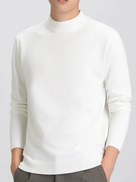Trendy Men's Knitted Sweater f High Collar mid Ne Winter Base Layer Korean Sle Straight Fit Long Sve Color
Trendy Men's Knitted Sweater f High Collar mid Ne Winter Base Layer Korean Sle Straight Fit Long Sve Color