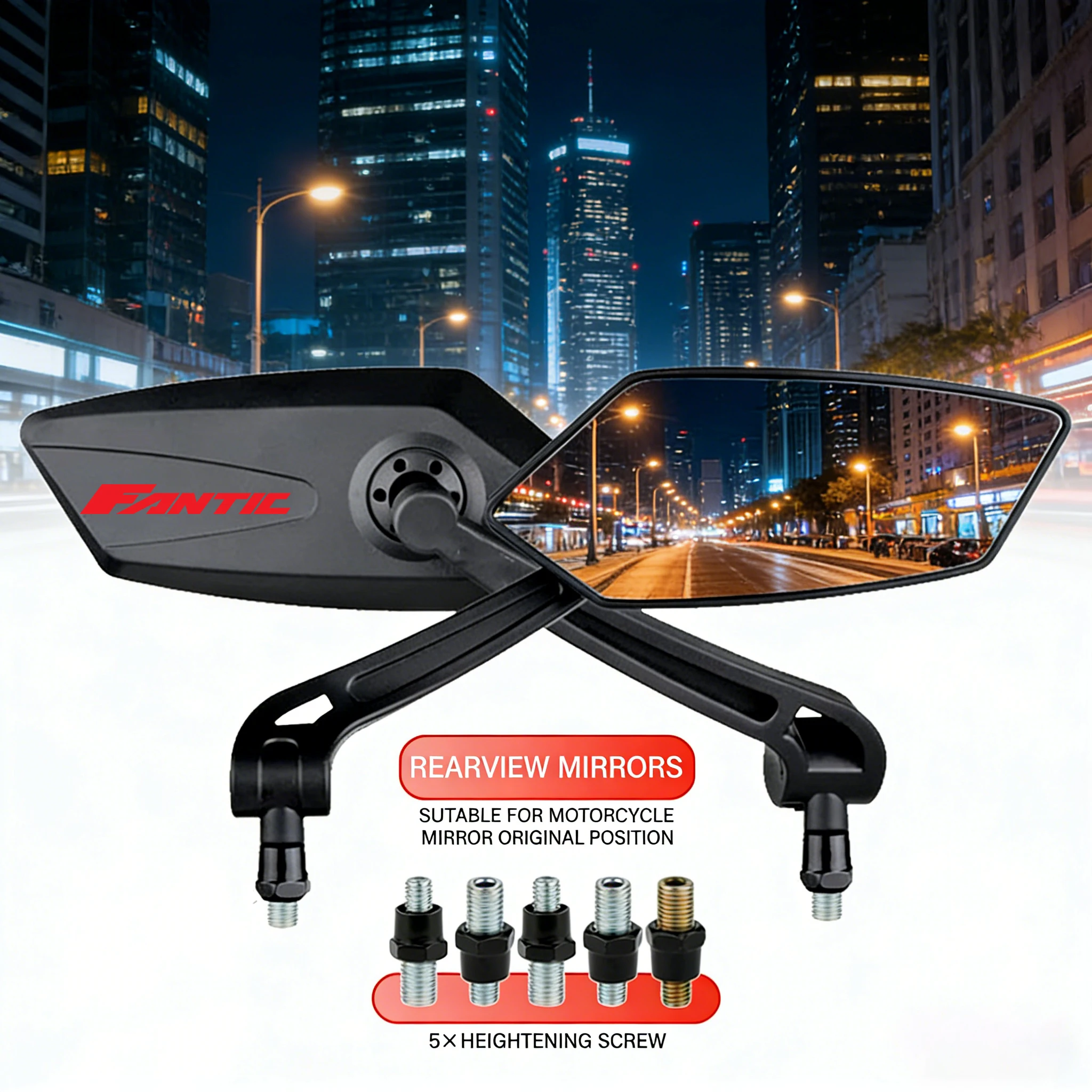 Moto Rear View Mirror Reflector Adjustable Rotatable Handlebar Mirror For FANTIC CABALLERO TRACK125 500 SCRAMBLER XE125 XE5
Moto Rear View Mirror Reflector Adjustable Rotatable Handlebar Mirror For FANTIC CABALLERO TRACK125 500 SCRAMBLER XE125 XE5