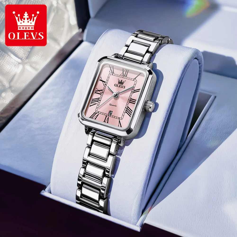 OLEVS 5641 Original Quartz Wristwatch for Women Calendar Roman Dial Waterproof Square Ladies Watch Elegant Luxury
OLEVS 5641 Original Quartz Wristwatch for Women Calendar Roman Dial Waterproof Square Ladies Watch Elegant Luxury