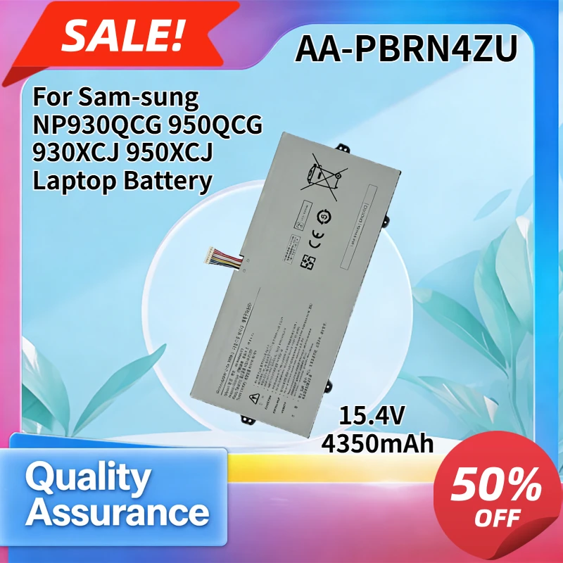 4350mAh High quality Compatible with Sam-sung NP930QCG 950QCG 930XCJ 950XCJ Laptop Battery AA-PBRN4ZU
4350mAh High quality Compatible with Sam-sung NP930QCG 950QCG 930XCJ 950XCJ Laptop Battery AA-PBRN4ZU