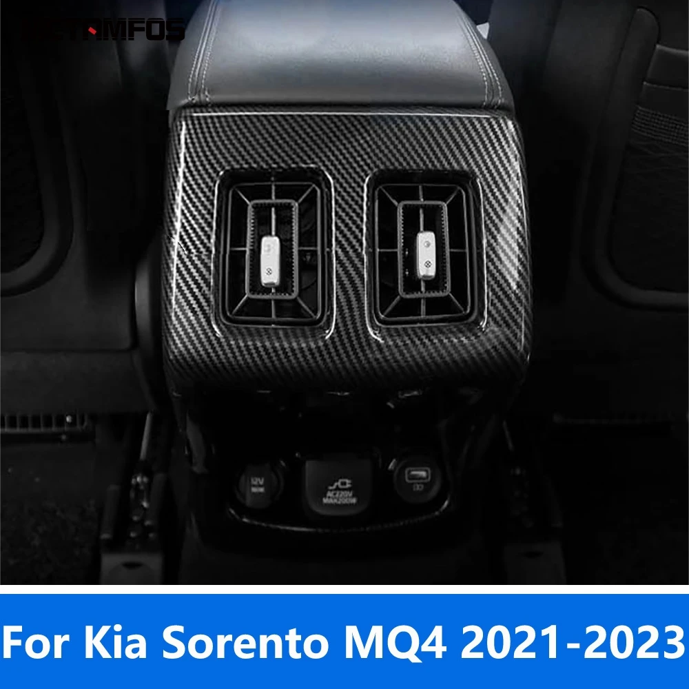 Для Kia Sorento MQ4 2021-2022 2023, подлокотник из углеродного волокна, задняя крышка вентиляционного отверстия для кондиционера, накладка, рамка, аксессуары для интерьера
Для Kia Sorento MQ4 2021-2022 2023, подлокотник из углеродного волокна, задняя крышка вентиляционного отверстия для кондиционера, накладка, рамка, аксессуары для интерьера