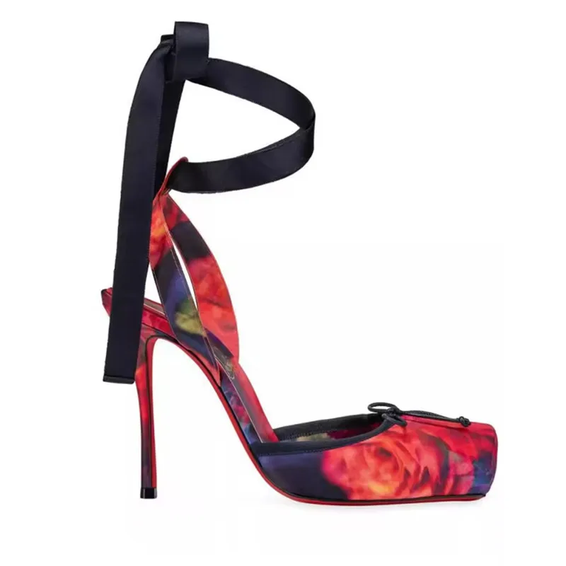 Women Pink Spring High Heeled Sandals for Woman's Square Toe Lace-Up Ballet Thin Heels Pumps Mujer Fashion Wedding Party Shoes
Women Pink Spring High Heeled Sandals for Woman's Square Toe Lace-Up Ballet Thin Heels Pumps Mujer Fashion Wedding Party Shoes