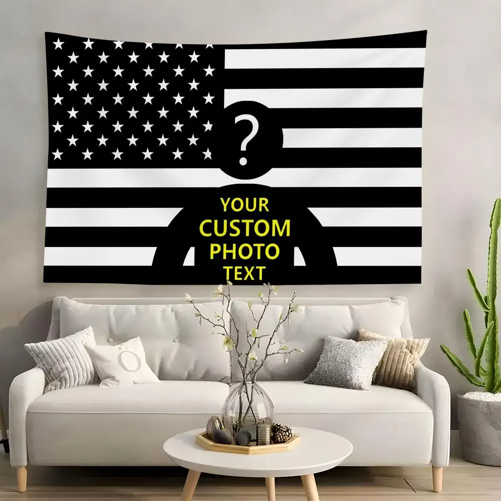 Cool Black DIY America Tapestry Custom Home Living Room Bedroom Wall Decor Wallpaper Backdrop Cloth With Clips
Cool Black DIY America Tapestry Custom Home Living Room Bedroom Wall Decor Wallpaper Backdrop Cloth With Clips